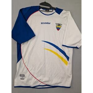 Optmus F.E.F. Ecuador Soccer 2006 Jersey Size L White R2
